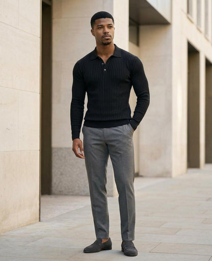 The Alden Ribbed Polo