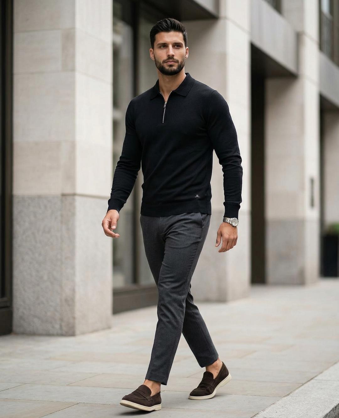 The Kingsley Zip Polo
