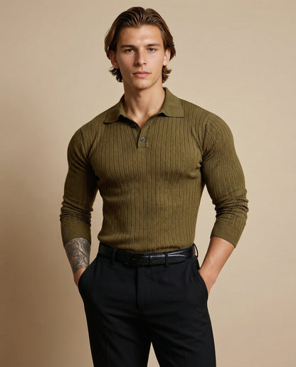 The Alden Ribbed Polo